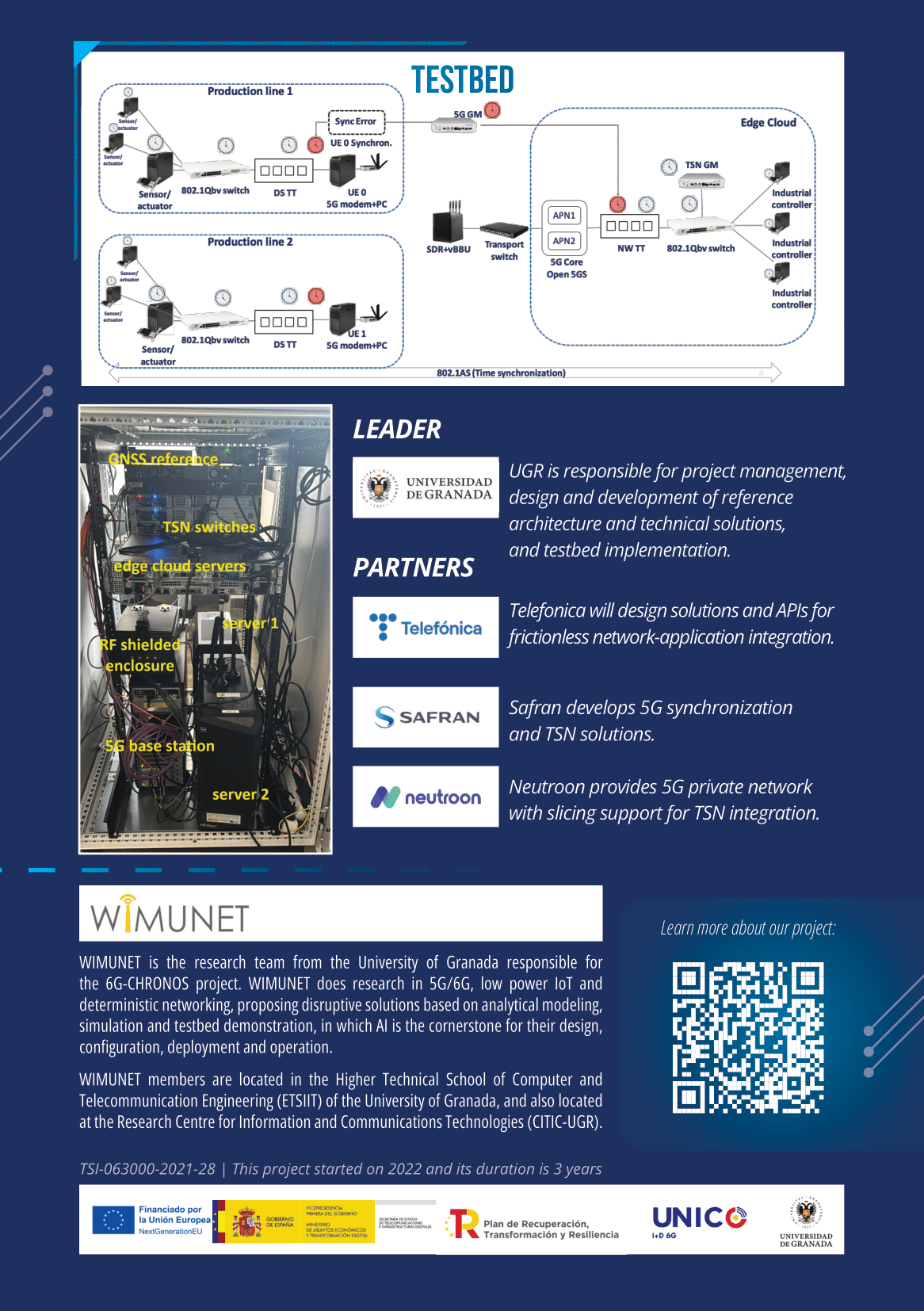 6G-CHRONOS brochure, back side